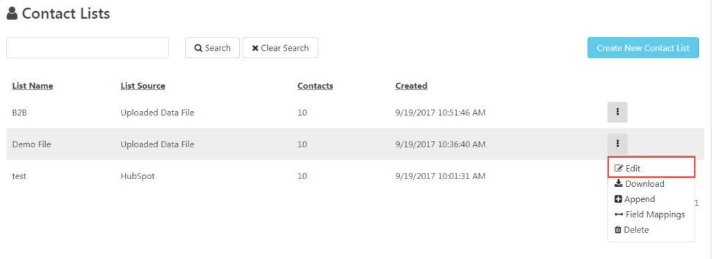 Edit a List Dropdown
