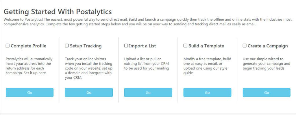 Getting Started Home page