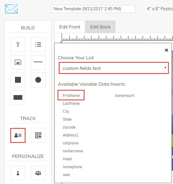 Variable Data for Personalization