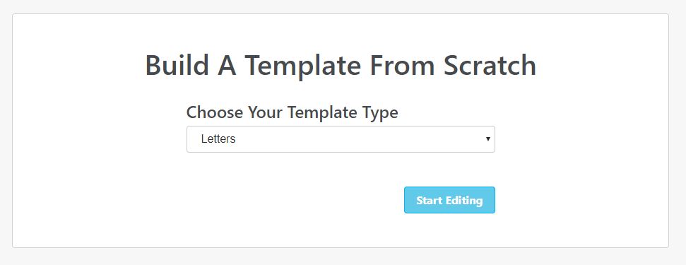 build letter from scratch postalytics