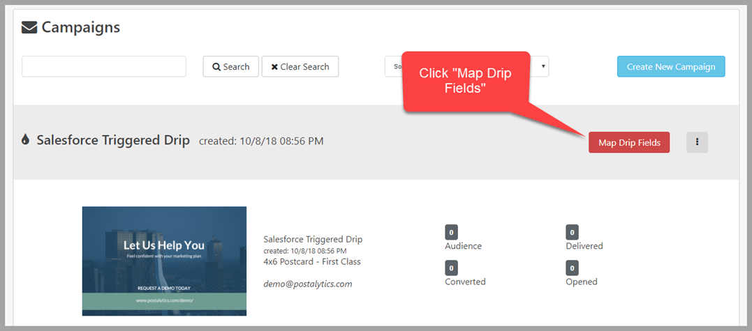 map drip fields indicator
