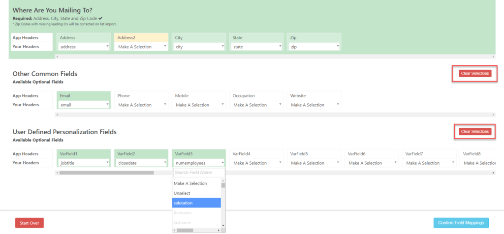 Salesforce Integration Cool Tool #3 Variable Field Auto Mapping List Upload