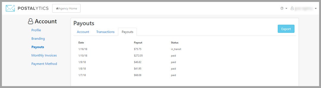 Agency Edition Getting Started - Payouts