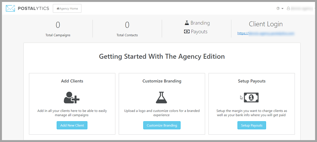Postalytics Product Update Integrated Mailing Lists- Agency Edition Getting Started
