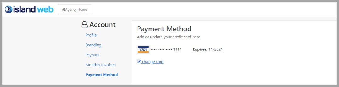 Agency Edition Getting Started - Payment Method