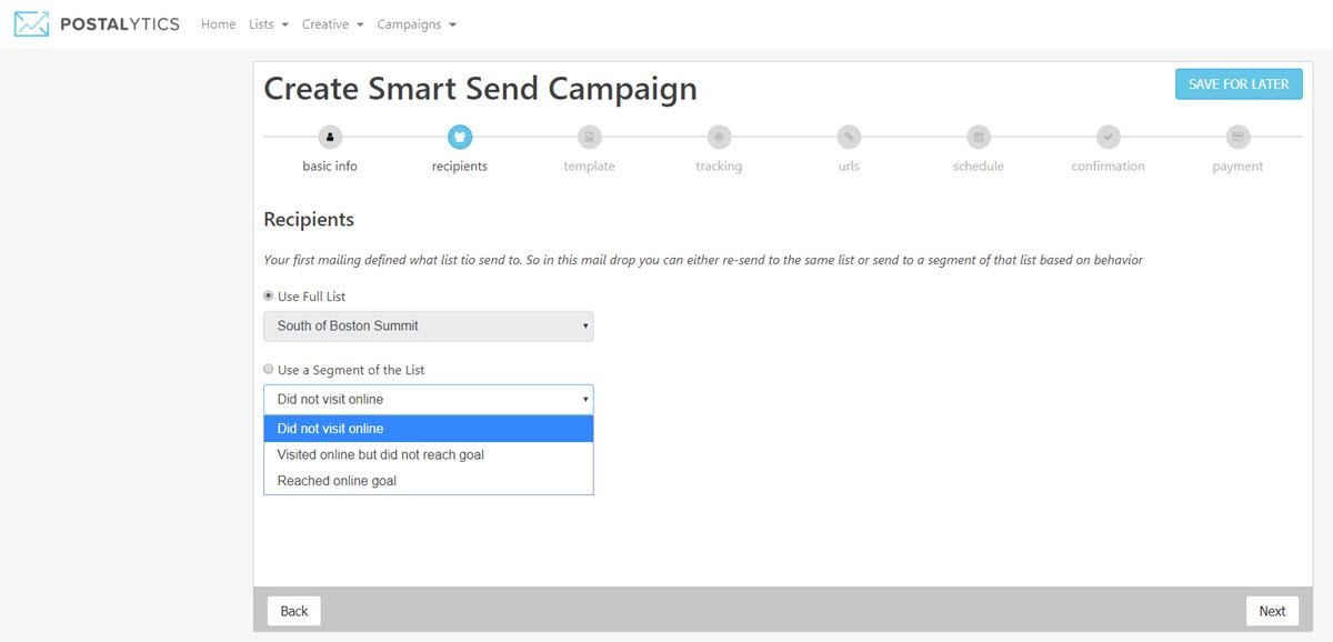 direct mail postcards - multiple touch campaigns