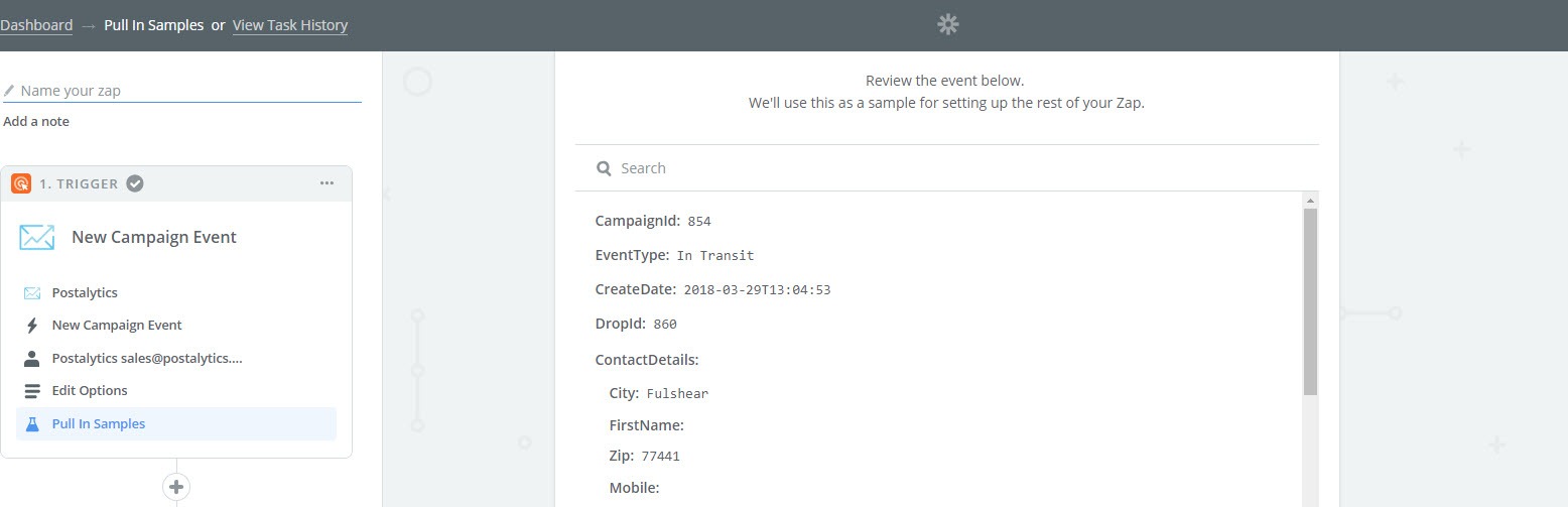Postalytics Delivery and Response Status Codes - Zapier