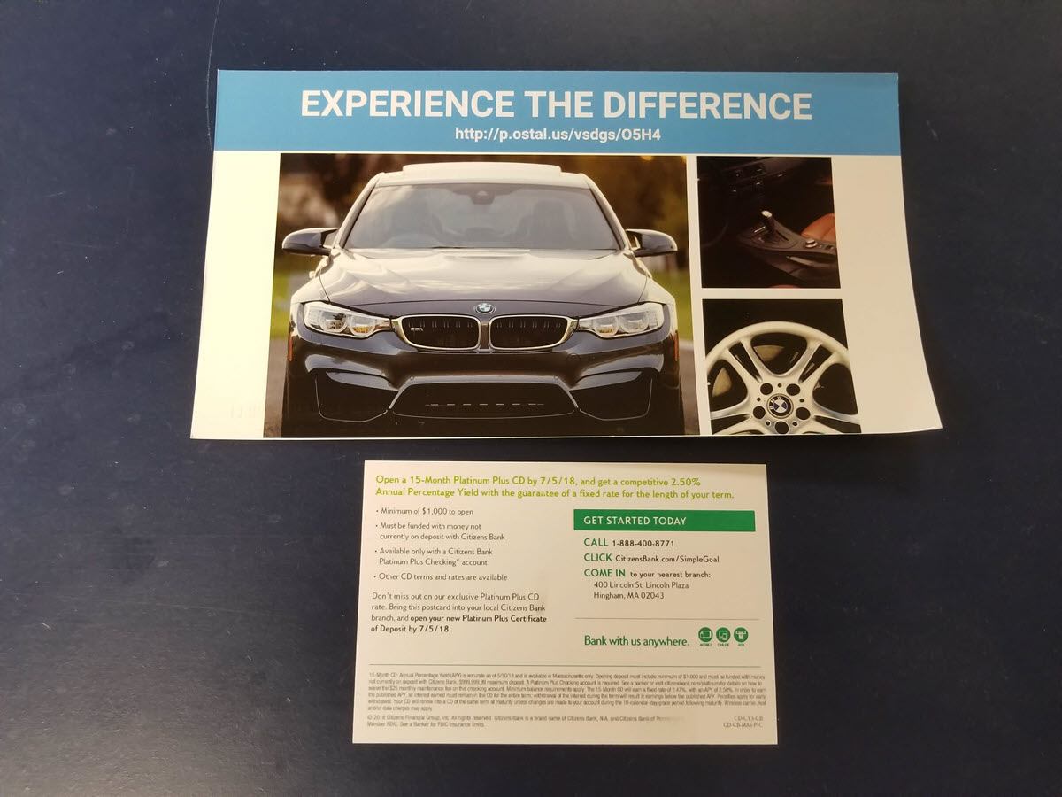 direct mail postcards - bigger is better