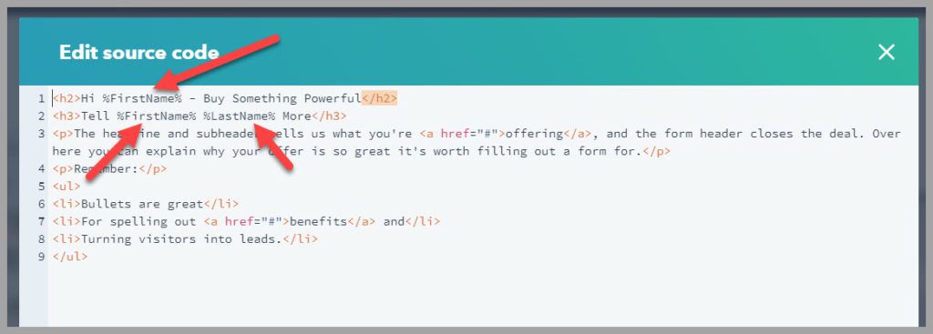 Variable Data In HTML