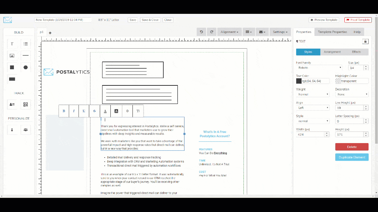 Automated Direct Mail Letters Printed, Mailed and Tracked