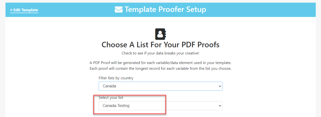 List Selection