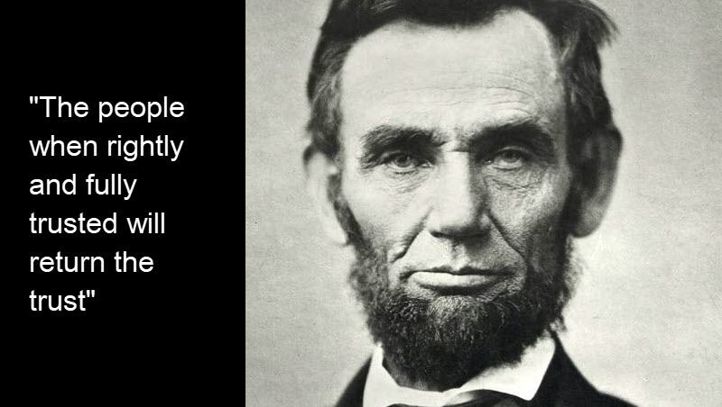why consumers trust direct mail - abe lincoln quote