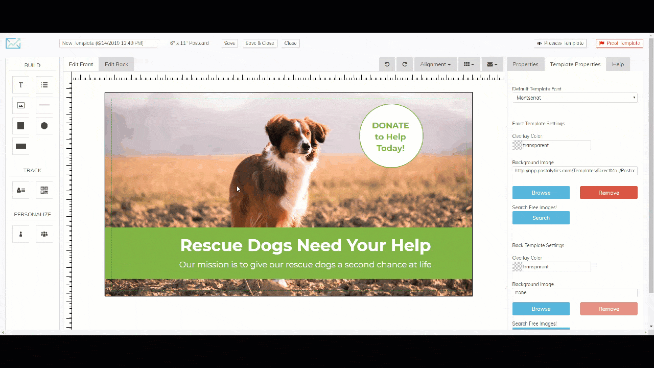 Donation via QR Code Template