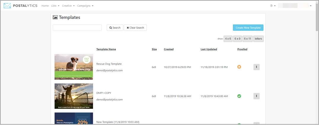The Direct Mail Template Library