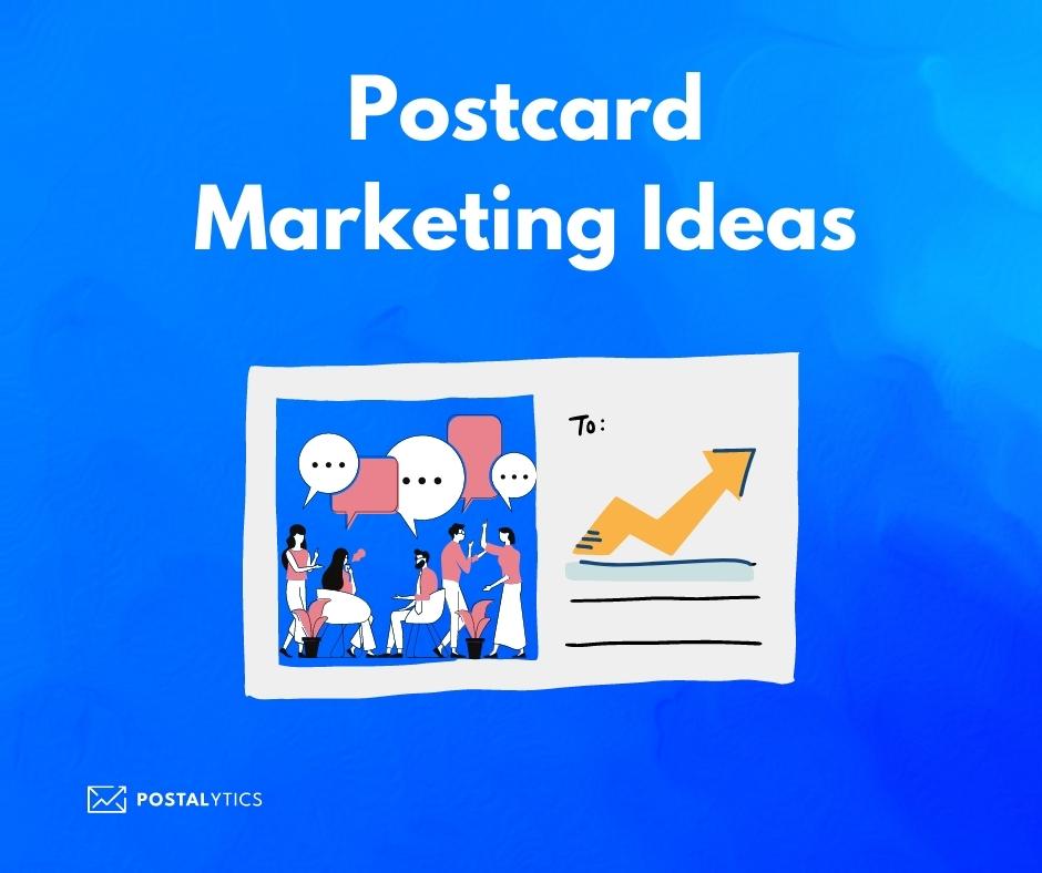 Illustration of Postcard marketing
