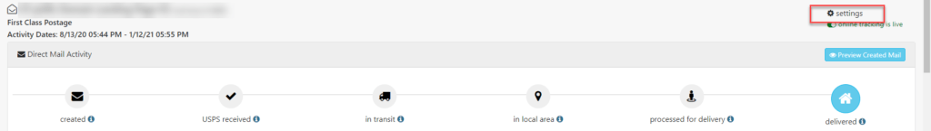 pURL QR Test Navigation to Campaign Settings