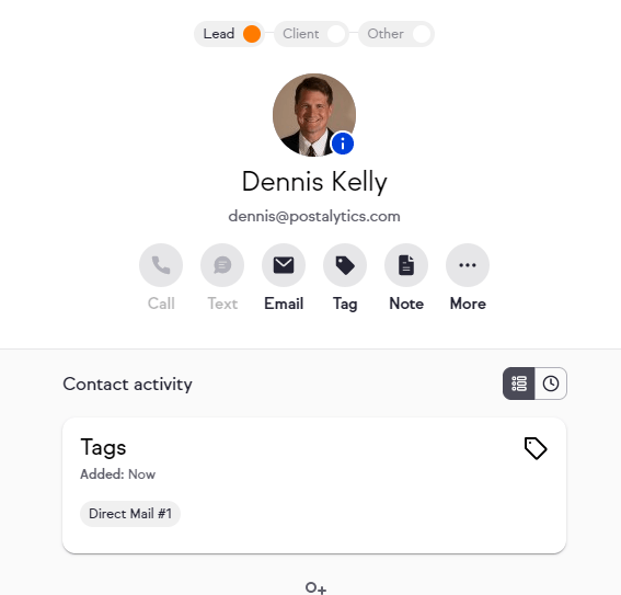 Contact View: Zapier Infusionsoft Direct Mail Integration