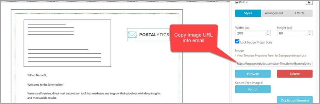 copy image URL