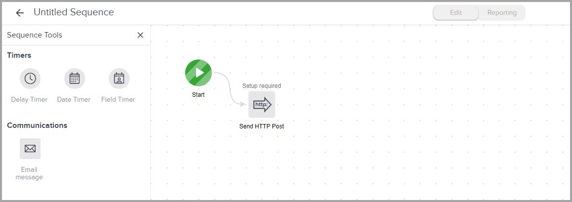 set up keap sequence with HTTP Post
