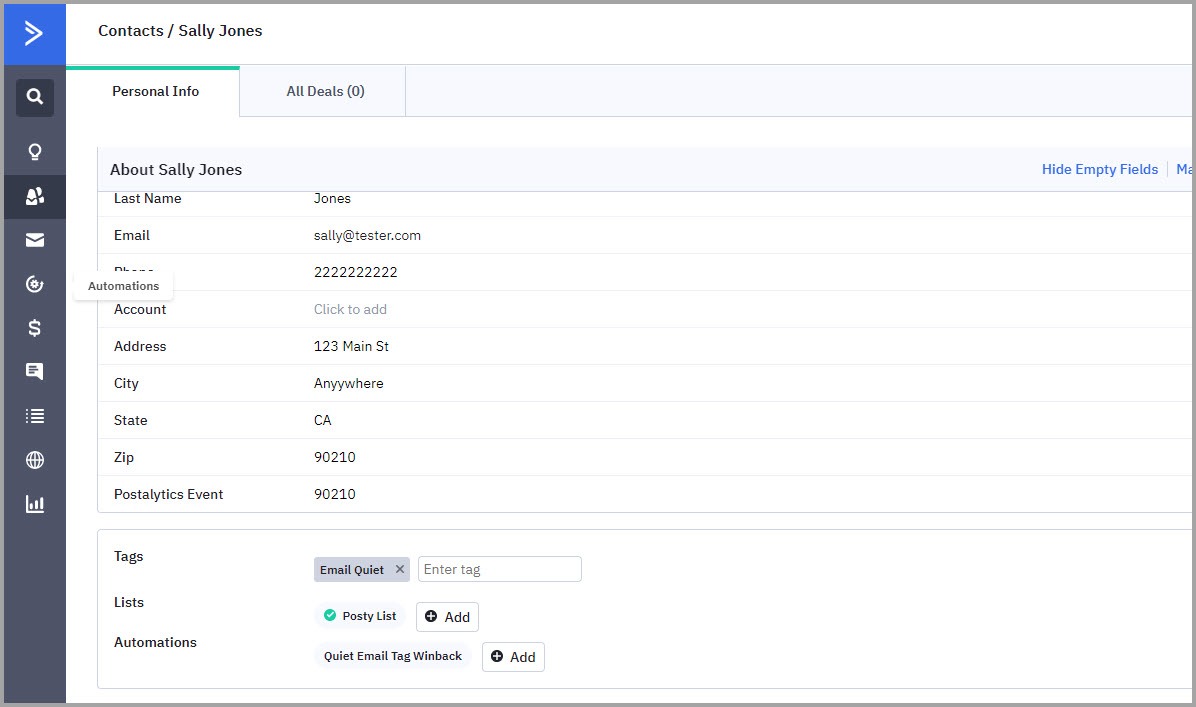 add a tag to test the automation