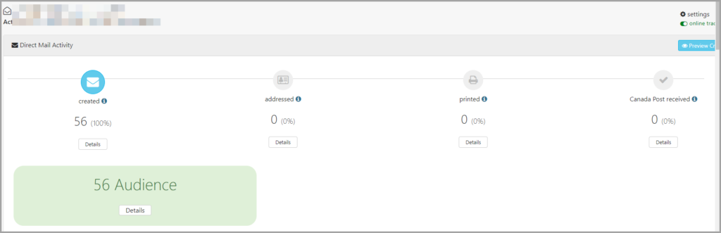 Canada Specific Campaign Dashboard