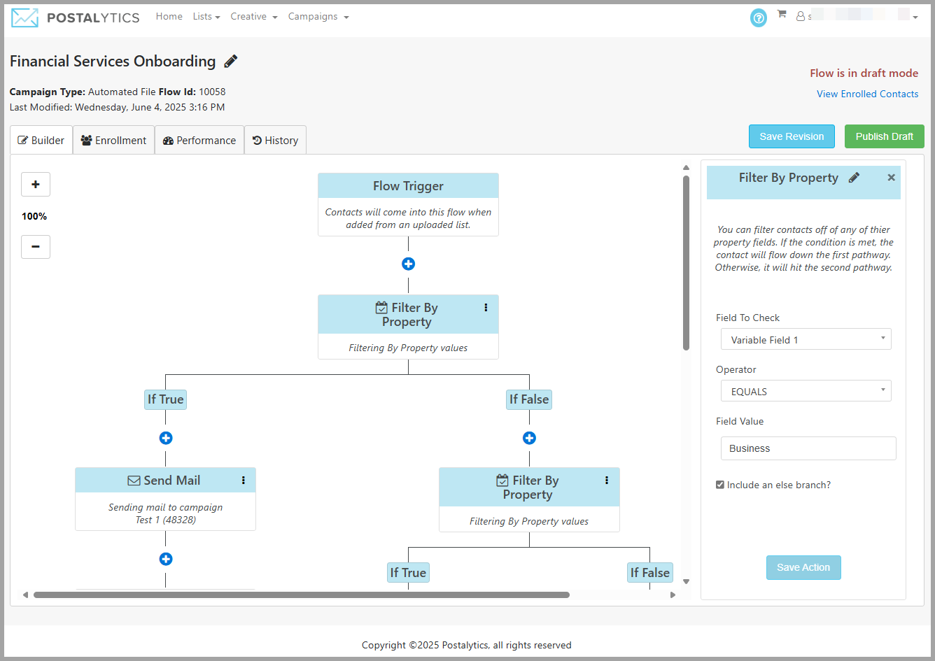 Postalytics Flows Direct Mail Automation