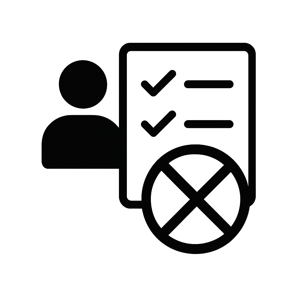 Suppression List Icon Postalytics